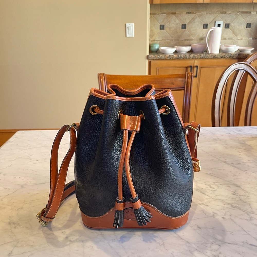 VINTAGE Dooney & Bourke Drawstring Bucket Bag